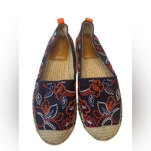 Ralph Lauren Women’s Espadrille Cameryn in Navy Shoes Size 8 EUC